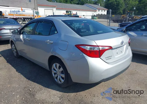 2014 Toyota Corolla Le z USA, uszkodzony, nr VIN 2T1BURHE6EC219673
